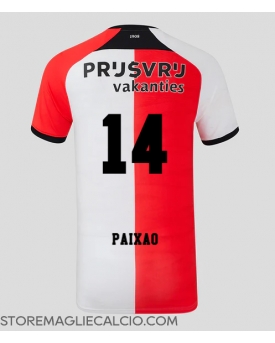 Feyenoord Igor Paixao #14 Maglia Gara Casa Repliche 2024-25 Maniche Corte